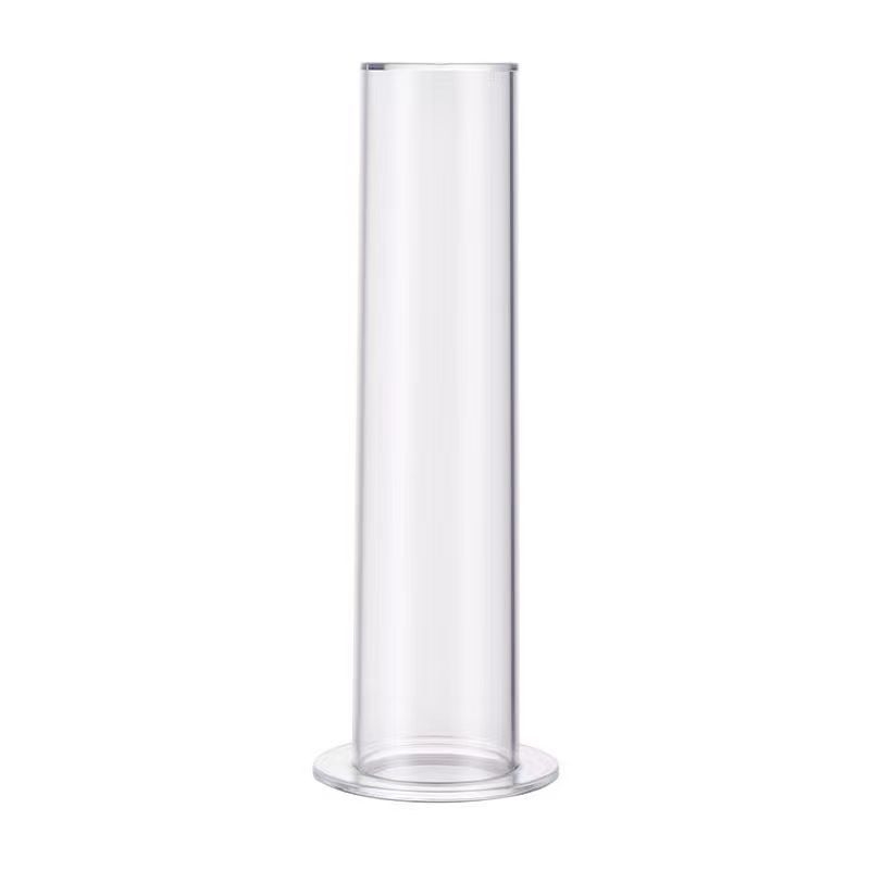 Raft de expunere pentru brățări și accesorii pentru păr – Țeavă transparentă, linie unică, un singur nivel, PVC turnat prin injecție cu carcasă din acrilic
