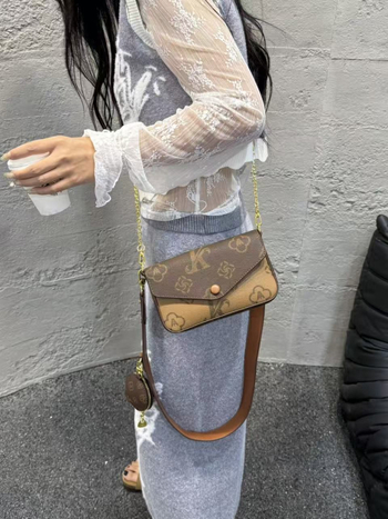 Monica zizi Geantă tip envelope, PVC, Închidere magnetică, buzunar pentru telefon, curele duble