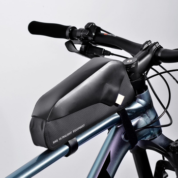 DEEPSPACE Kerékpár felsőcső táska, vízálló, 1.5 L, bélelt, 210d/600d TPU