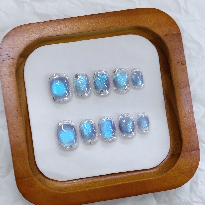 Nagi kleebised – Cat Eye stiil, sähvatusefekt, klaasist pärlid ja teemandid; käsitööna valminud, kantavad küüntele; mustrid: risti, roos, marmori, lill, täht