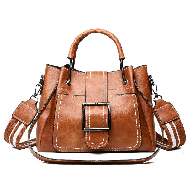 Fagani PU Bucket kabelka — Zips otvorenie, Materiál PU, Štýl Bucket bag, Tvar horizontálny štvorec, S jedným remienkom