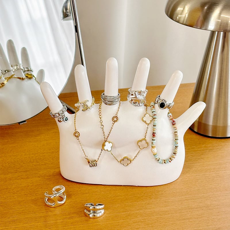 Suport pentru bijuterii – vinil, stil vintage, expoziție pe birou și depozitare, multifuncțional, 200 g