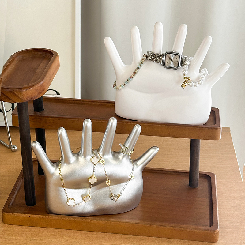 Suport pentru bijuterii – vinil, stil vintage, expoziție pe birou și depozitare, multifuncțional, 200 g