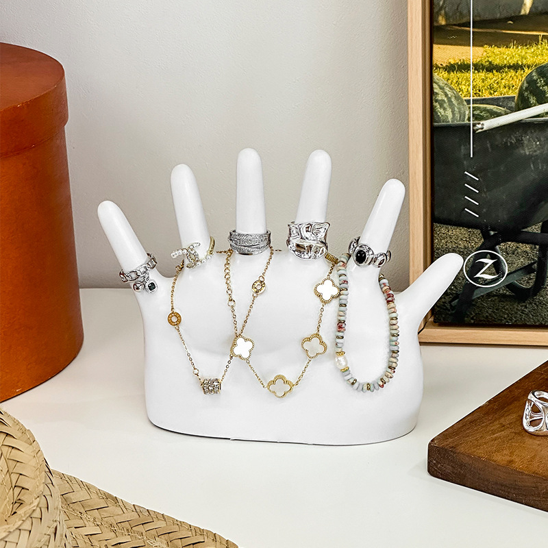 Suport pentru bijuterii – vinil, stil vintage, expoziție pe birou și depozitare, multifuncțional, 200 g