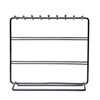 Raft pentru bijuterii din fier, stil Nordic, suport de expunere pentru cercei și coliere, cu 3 etaje, pentru birou