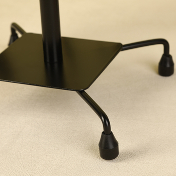 Suport rotativ pentru bijuterii în stil nordic, 3 etaje, din fier artistic