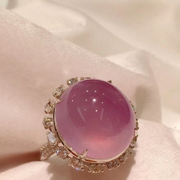 Lančić od bakra s premazom S925 i privjeskom od kalcedona na O-lancu (elektroplating)