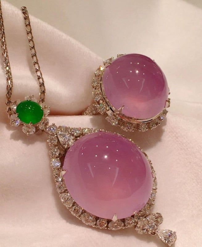 Lančić od bakra s premazom S925 i privjeskom od kalcedona na O-lancu (elektroplating)