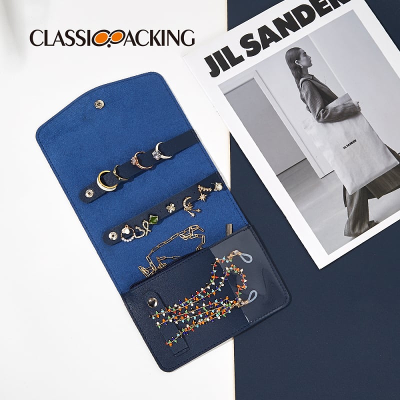 Geantă bijuterii Q9471, classicpacking, Cortex material, stil clutch, moale