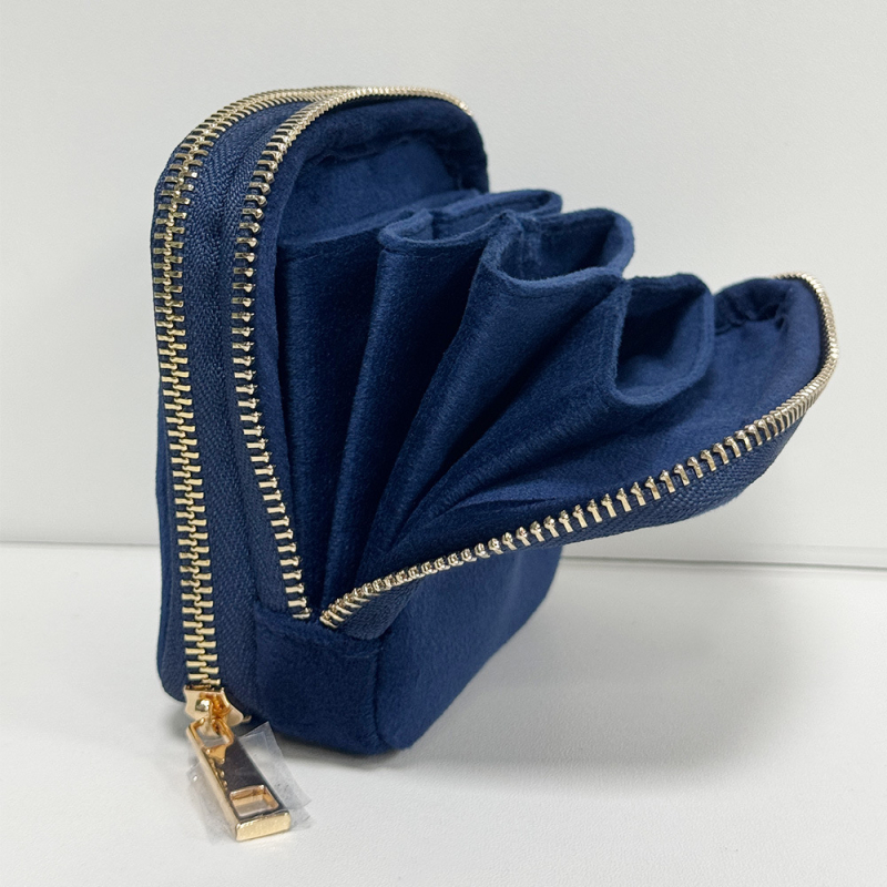 Geantă de bijuterii cu spațiu de depozitare dublu, model YL472, material Cortex, geantă clutch, personalizabilă