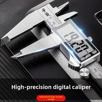 Digitālais kaliperis 0–150 mm, nerūsējošais tērauds, elektroniskais displejs, rūpnieciskā klase, Enjoy