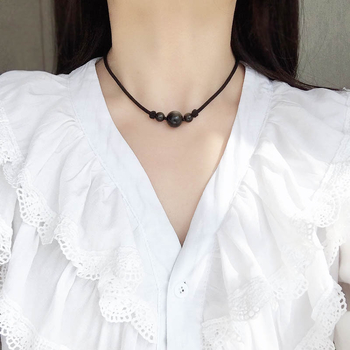 Colier cu pandantiv din cristal, cristal galben de ceai, lucrat manual, lanț unisex, 41–50 cm