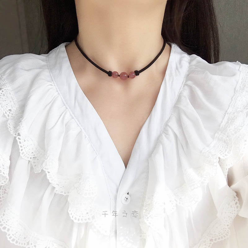 Colier cu pandantiv din cristal, cristal galben de ceai, lucrat manual, lanț unisex, 41–50 cm