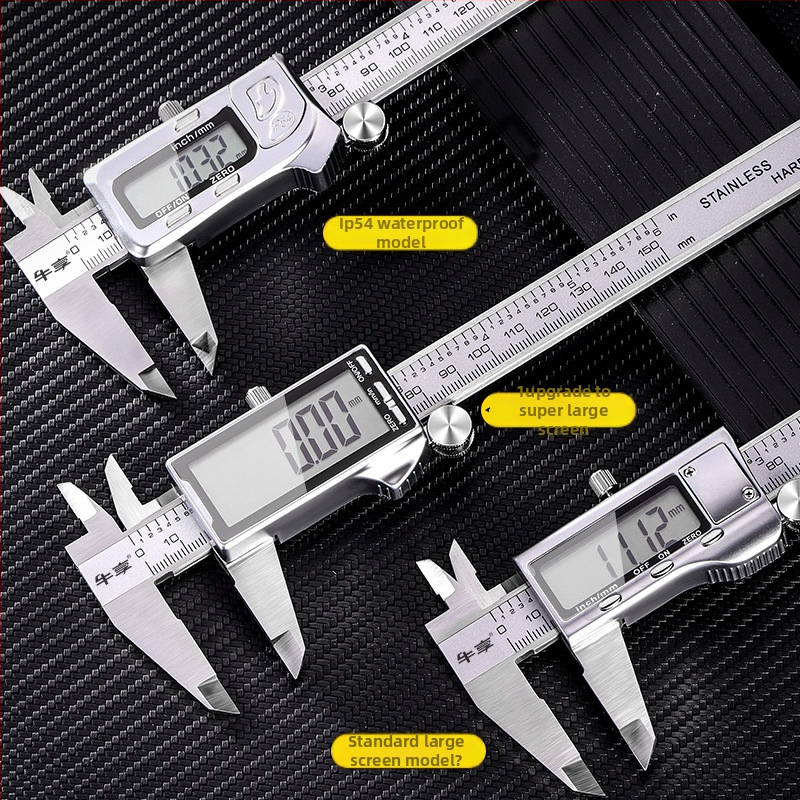 Digitālais mērinstruments no oglekļa šķiedras, rūpnieciskā kvalitāte, elektroniskais displejs (diapazons 0-150 mm, oglekļa šķiedra, rūpnieciskā kvalitāte, elektroniskais displejs)