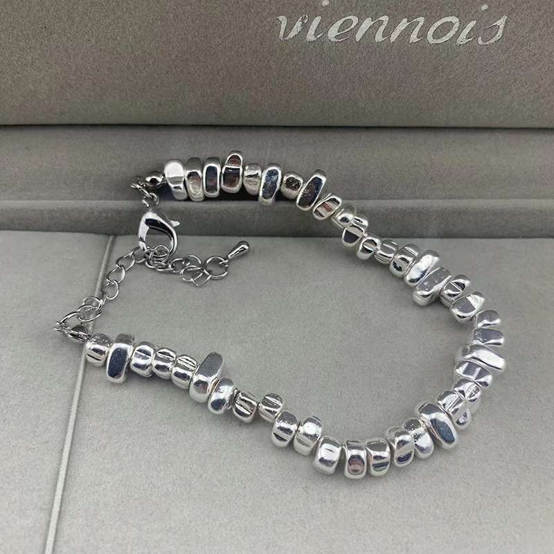 Narukvica od legure s elektroplatiranjem, ženski INS stil, slojeviti dizajn