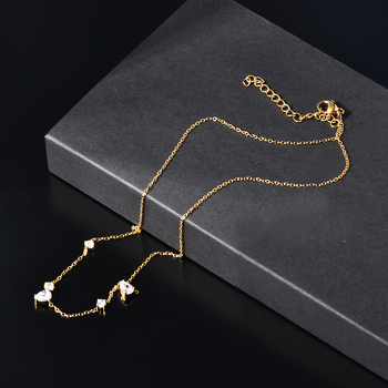 Ogrlica | titan čelik, dijamantno obrađena, oblik U, lanac zmijskog tipa, ljeto 2024