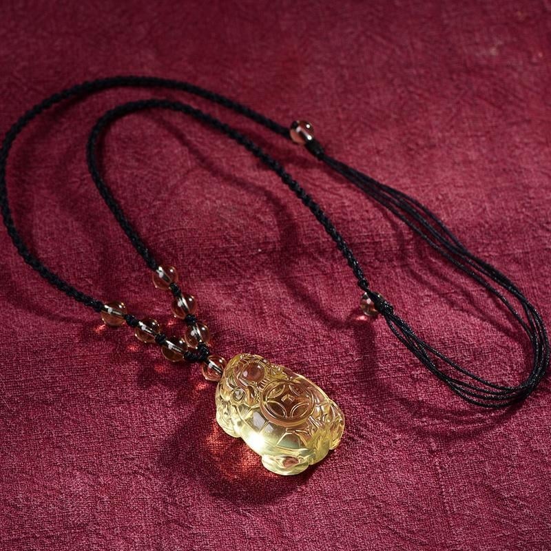 Ogrlica s privjeskom drakove kornjače od 18K zlata, kukuruzni lanac, unisex, geometrijski dizajn, podrijetlo Jinhua