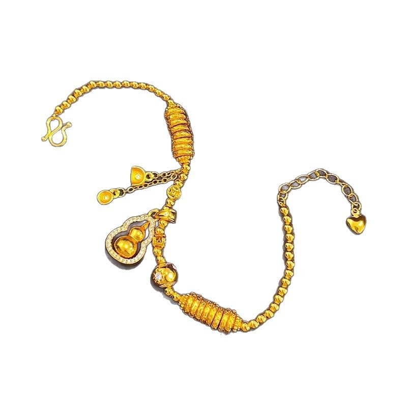 Bakrena narukvica s pozlatom, elektroplatiranje, Jinling Jewelry, geometrijski oblik, ženski modni dodatak.