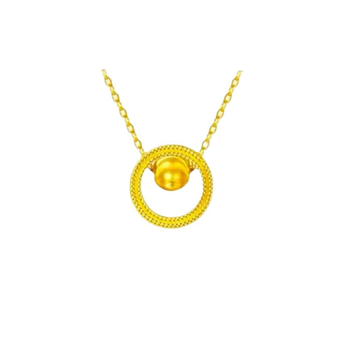 Colier placat cu cupru, lanț O și pandantiv geometric - Today's Spirit Jewelry