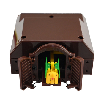 Kukački zidni sat s kvarcnim mehanizmom, plastično kućište, moderan minimalistički stil, marka OLA-08599