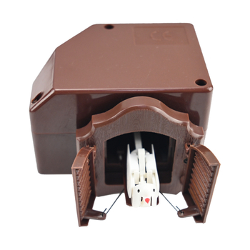 Kukački zidni sat s kvarcnim mehanizmom, plastično kućište, moderan minimalistički stil, marka OLA-08599