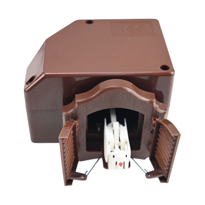 Kukački zidni sat s kvarcnim mehanizmom, plastično kućište, moderan minimalistički stil, marka OLA-08599