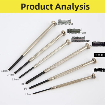 Mingyu pulksteņu skrūvgriežu komplekts, 6 gab., magnētisks, izolēts, CR-V tērauds