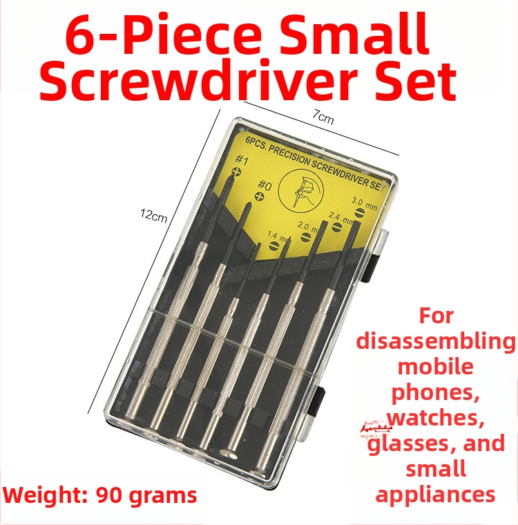 Mingyu pulksteņu skrūvgriežu komplekts, 6 gab., magnētisks, izolēts, CR-V tērauds