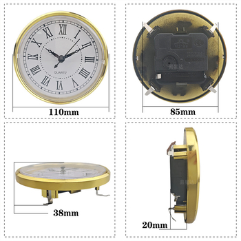 Kvarcni umetak za sat - plastično kućište, kvarcni pogon, moderni minimalistički stil