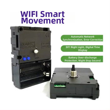Smart WiFi hodiny mechanizmus s tichým chodom, plastové puzdro, moderný minimalistický štýl, pôvod Dongguan, značka CH-899