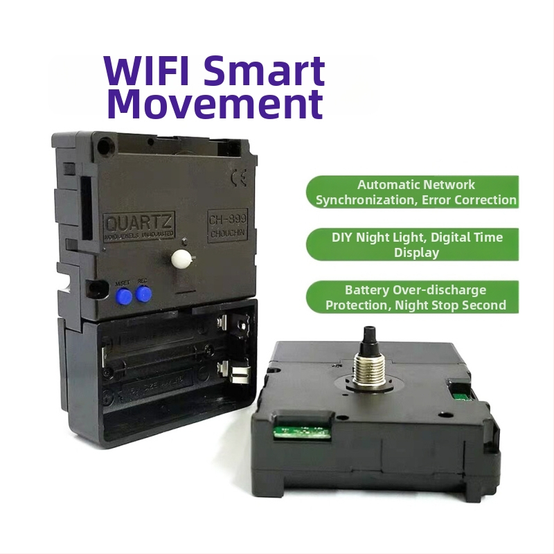 Smart WiFi hodiny mechanizmus s tichým chodom, plastové puzdro, moderný minimalistický štýl, pôvod Dongguan, značka CH-899