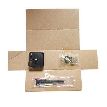 Set kazaljki za satove s metalnim kazaljkama za sat, minut i sekundu te željezni kuka A — kvarcni mehanizam, plastično kućište, moderni minimalistički stil, pakiranje 500 kom.