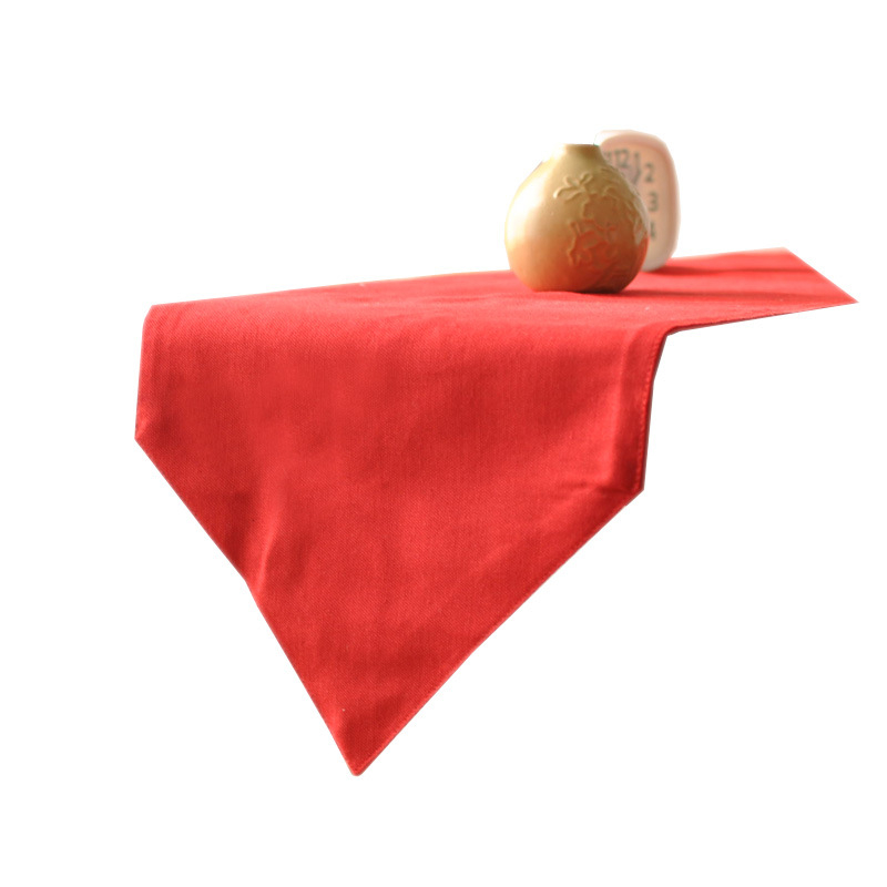 Флаг за маса, полиестер-памучна смес, 60% полиестер, 40% памук, модерен минималистичен стил, еднотонен дизайн, правоъгълна заострена форма