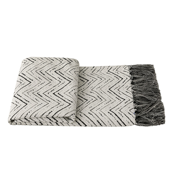 Pătură pentru capătul patului - nylon, model în dungi, stil modern minimalist, stil hotelier