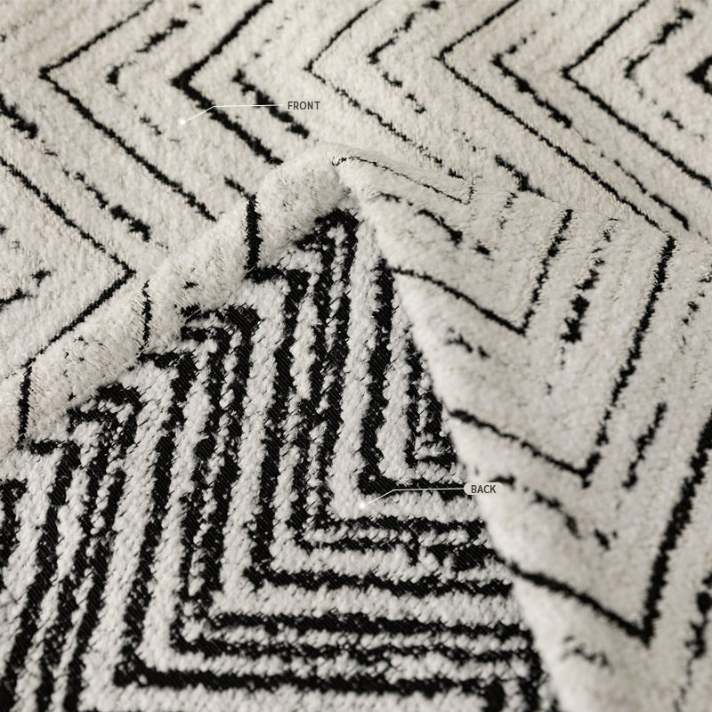 Pătură pentru capătul patului - nylon, model în dungi, stil modern minimalist, stil hotelier