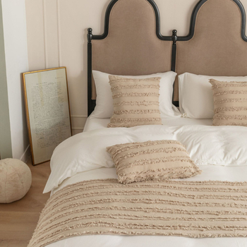 Posteljni runner Jacquard, poliester-pamuk, moderni minimalistički stil, hotelski stil