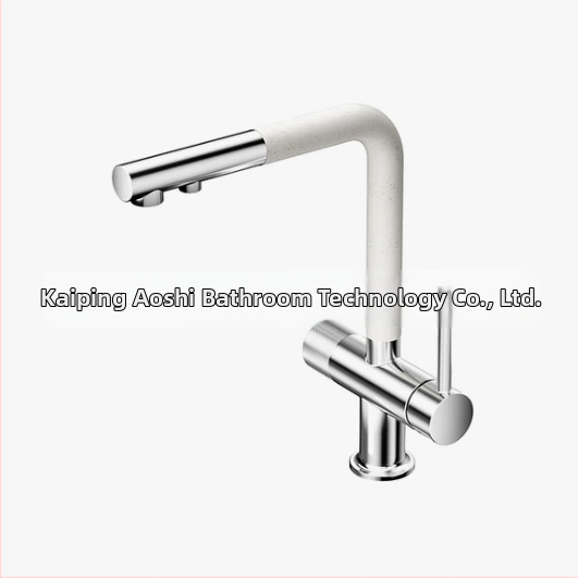 Baterie de bucătărie cu robinet retractabil din cupru, țeavă PEX încorporată, ventil cu disc ceramic, intrare/ieșire 2,0 cm