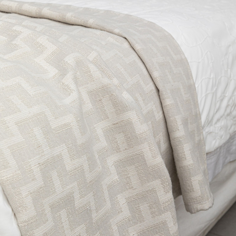 Cuvertură designer pentru canapea din amestec de lână, linii geometrice, stil modern simplu, geometrică abstractă, potrivită pentru hoteluri, imprimare logo: da