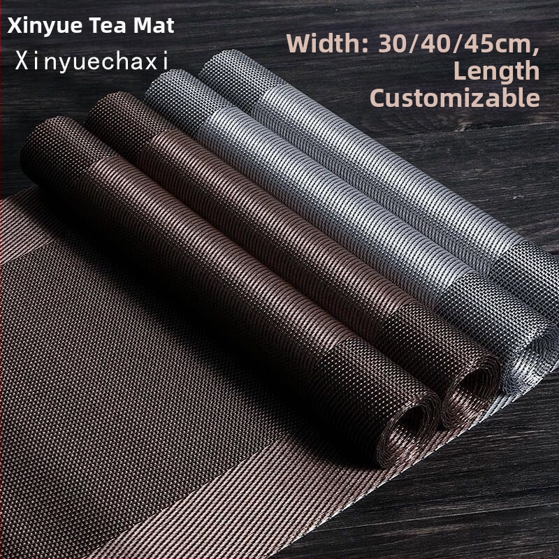 Audinio arbatos priedų rinkinys — arbatos kilimėlis, arbatos padėklas, stalo vėliava, arbatinukas, Izoliuotas arbatos ceremonijos rinkinys | Prekės ženklas: Unique | Licencija: Guangdong xk16-204-01508