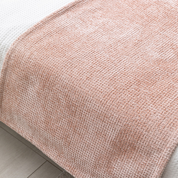 Cuvertură chenille pentru pat - Stil Nordic pentru camera copiilor, produs premium, nivel hotelier, poliester, culoare solidă