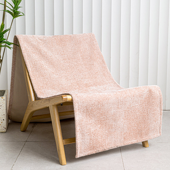 Cuvertură chenille pentru pat - Stil Nordic pentru camera copiilor, produs premium, nivel hotelier, poliester, culoare solidă