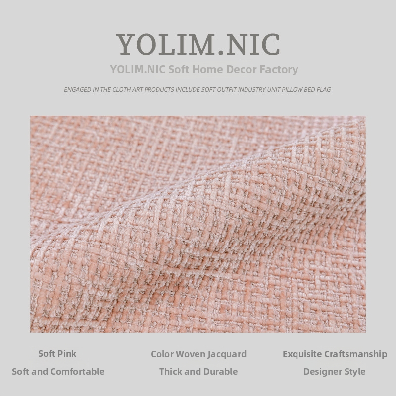 Chenille prikrývka naposteľ - Severský štýl pre detskú izbu, prémiový produkt, hotelová úroveň, polyester, jednofarebná