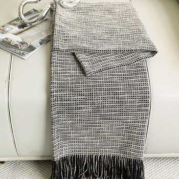 Pătură pentru canapea cu dungi, din amestec de bumbac și poliester, stil hotelier