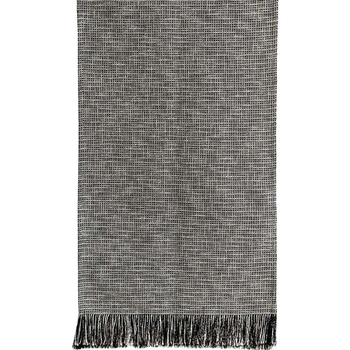 Pătură pentru canapea cu dungi, din amestec de bumbac și poliester, stil hotelier