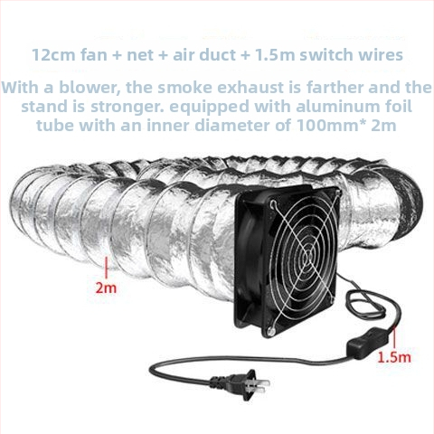 Pramoninis dūmų išgavėjas litavimui – kompaktiškas išmetimo ventiliatorius su dvigubu siurbimu ir pūtimu, lango pertvaros dizainas, CCC sertifikuotas (2024180702061970)