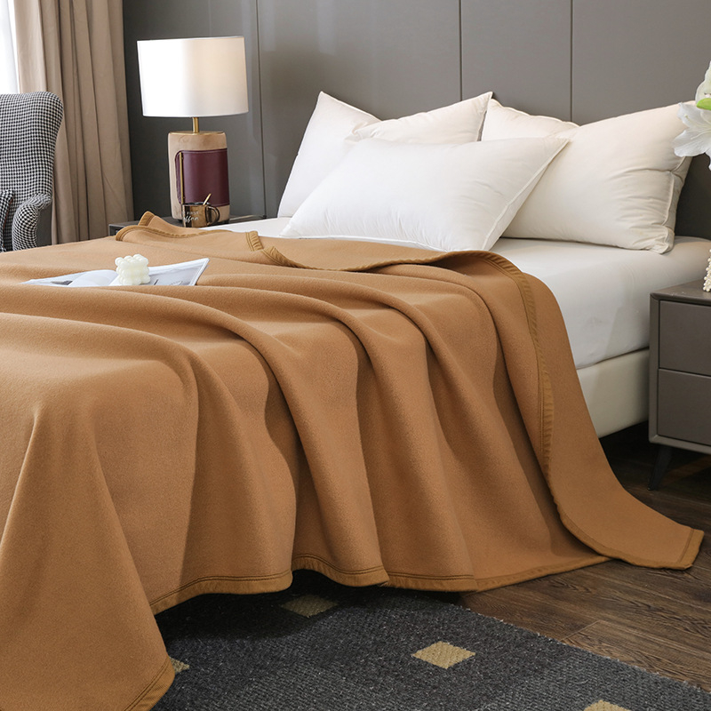 Jingmeiya Wool Cashmere Blanket — полиестер, 500–799 г, еднотонно, персонализируемо, наличен частен етикет