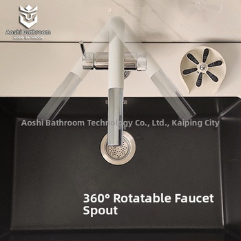 Robinet de bucătărie cu extensie retractabilă, din cupru, conducte PEX încorporate, supapă cu disc ceramic, model S08