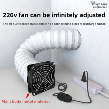 Pramoninis dūmų šalinimo ventiliatorius litavimui – dviguba siurbimo ir pūtimo funkcija, lango pertvaros tipas