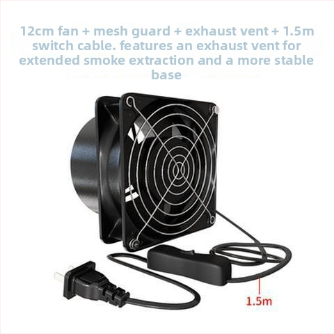 Pramoninis dūmų šalinimo ventiliatorius litavimui – dviguba siurbimo ir pūtimo funkcija, lango pertvaros tipas