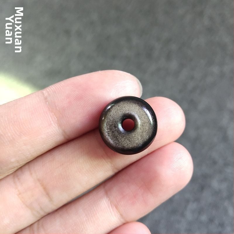 Náhrdelník z obsidiánu s príveskom so znamením zverokruhu, unisex, leštený povrch